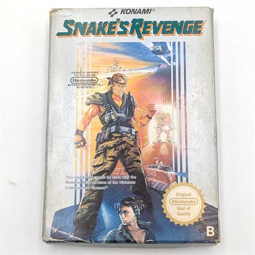 Snakes Revenge - Original Æske - SCN - NES Spil (B Grade) (Genbrug)